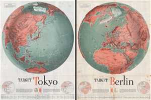 1943 Manning World War II Propaganda Maps: Target Berlin and Target Tokyo