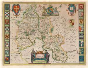 1662 Joan Blaeu Map of Oxfordshire