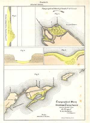 1842 Mather Map of Oyster Pond Point, Long Island, New York