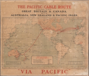 1911 Waterlow Map of the World and the British Telegraph Network