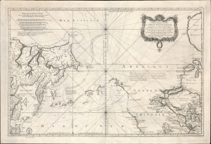 1766 Bellin Speculative Map of the Pacific Northwest (w/Muller Peninsula)