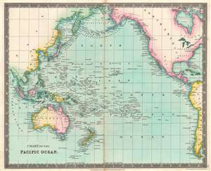 1831 Teesdale Map of the Pacific Ocean