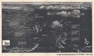 1944 Kautzky Map of the Philippines and Indonesia for Life Magazine