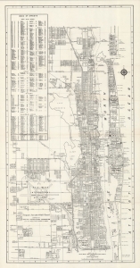 1955 Brockway and Webber Map of Palm Beach and West Palm Beach, Florida