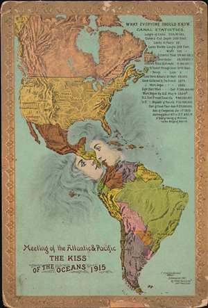 1910 Holland Panama Canal Pictorial Postcard (First Issue?)