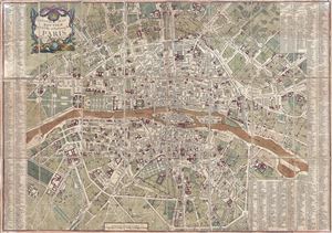 1782 Esnauts and Rapilly Map of Paris France