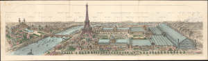 1889 Humbert View of Paris, Exposition Universelle, Eiffel Tower