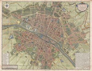 1717 De Fer Map of Paris, France