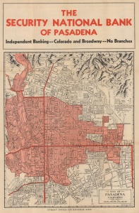 1940 Lynde Map of Pasadena, California