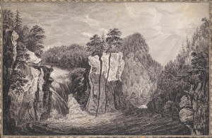 1761 Sanby / Pownall View of Passaic Falls, New Jersey