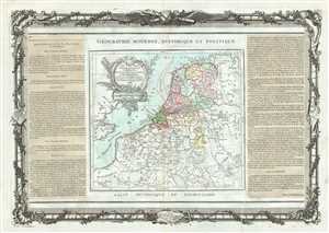 1786 Desnos and de la Tour Map of Holland or the Netherlands and Luxemburg