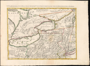 1778 Zatta Map of New York, Pennsylvania, and the Eastern Great Lakes