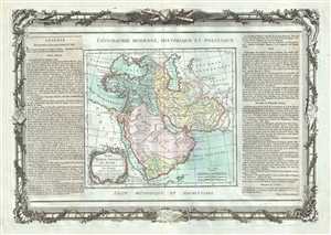 1786 Desnos and de la Tour Map of Arabia, Persia and Turkey