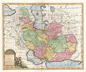 1747 Bowen Map of Persia (Iran, Iraq, Afghanistan)