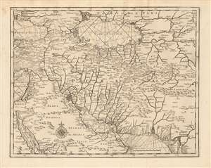 1726 Valentijn Map of Persia and Afghanistan