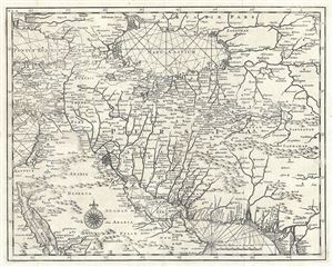 1726 Valentijn Map of Persia and Afghanistan