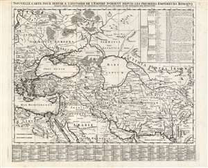 1719 Chatelain Map of the Empires of Turkey and Persia