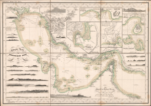 1832 Berghaus 'Atlas von Asia' Map of the Persian Gulf