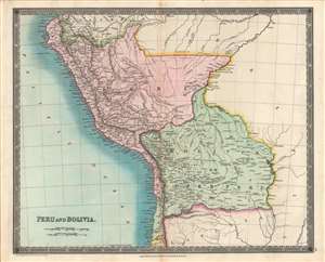 1831 Dower Map of Peru and Bolivia
