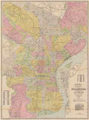 1920 Smith City Plan or Map of Philadelphia, Pennsylvania