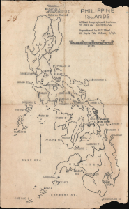 1944 Allied Geographical Section Map of the Philippines