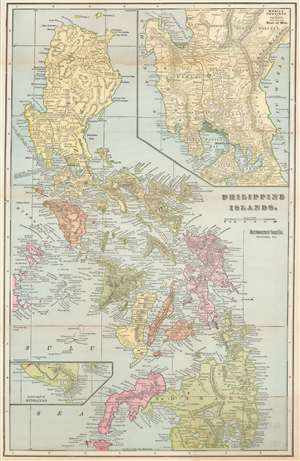 1899 Fort Dearborn Publishing Co. Map of the Philippines