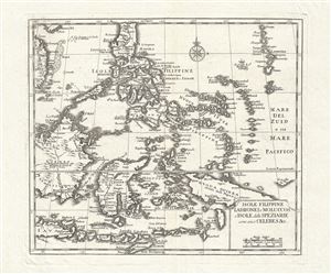 1740 Albrizzi Map of the Philippines and Borneo