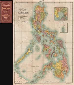 1907 Kemlien and Johnson Pocket Map of the Philippines (Philippine Islands)