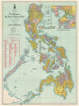 1911 Bach Map of the Philippines