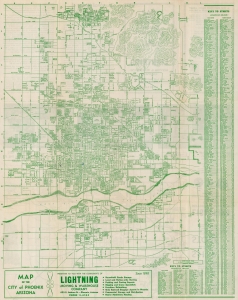 1949 McGrew City Plan or Map of Phoenix, Arizona