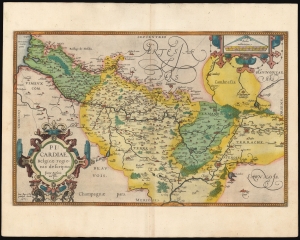 1579 / 1595 Ortelius Map of Picardy, France