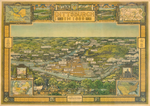 1939 Stiles Pictorial Historical View of Pittsburgh, Pennsylvania