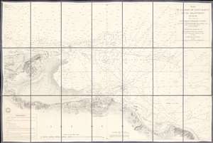 1867 Depot de la Marine Nautical Chart or Map of Saint Martin Bay, Ile de Re, France
