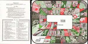 1938 Nitsche Board Game Tracing the Events of the Year 1937