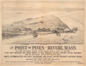 1882 Howe Bird's-Eye View of the Point of Pines, Revere, Massachusetts