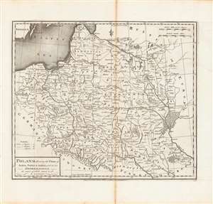 1795 Carey / Barker Map of Poland, Lithuania, Eastern Europe