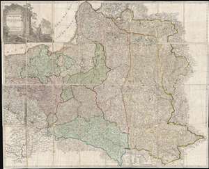1796 D. F. Sotzmann Wall Map of the Partitioning of Poland