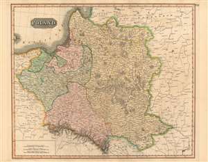 1814 Thomson Map of Poland