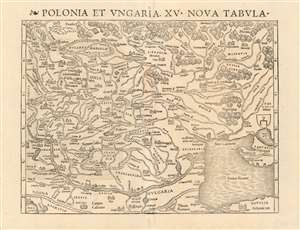 1540 Munster Map of Poland and Hungary: First Contemporaneous Map of the Region