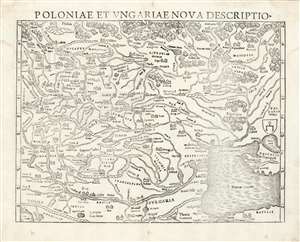 1540 Munster Map of Poland and Hungary: First Contemporaneous Map of the Region