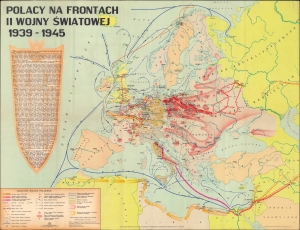 1971 Filochowska Polish Historical Map of Europe, World War II