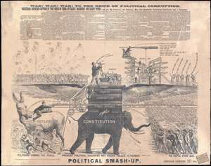 1872 Anti-Corruption Political Broadsheet for Presidential Campaign