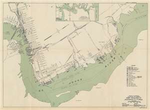 1947 U.S. Army Map of the Port of Jacksonville, Florida
