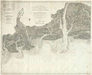 1873 U.S. Coast Survey Map of Savanna, Hilton Head, and Port Royal