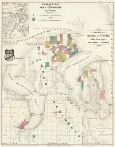 1890 W. H. Whitney / Miller and Going Map of Port Townsend, Washington