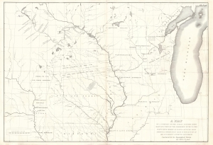 1836 Featherstonhough Map of the American Midwest