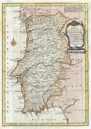 1747 Bowen Map of Portugal