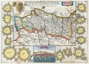 1747 La Feuille Map of Portugal