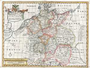 1712 Wells Map of Germany