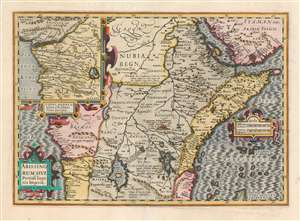 1606 Hondius Map of Central Africa and the Course of the Nile